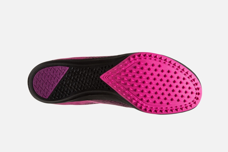 Brooks Mach 19 Spikeless Spikes Shoes Womens Pink/Black 847032-WVB